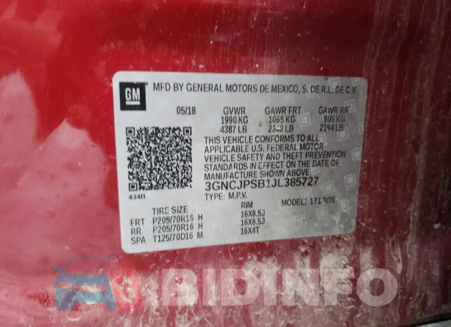 3GNCJPSB1JL385727 Photo# 13