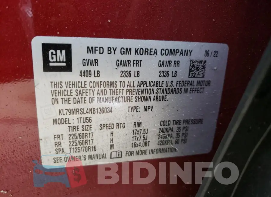 KL79MRSL4NB136034 Photo# 12