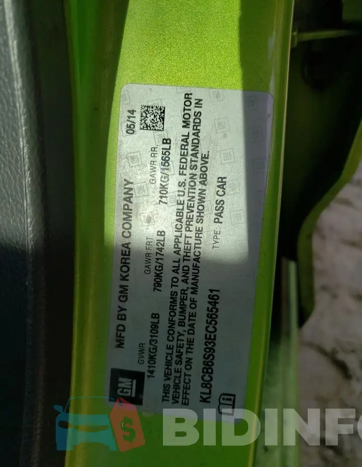 KL8CB6S93EC565461 Photo# 12
