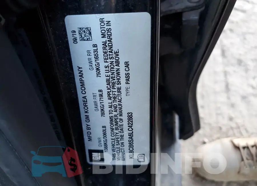 KL8CB6SA6LC422883 Photo# 12