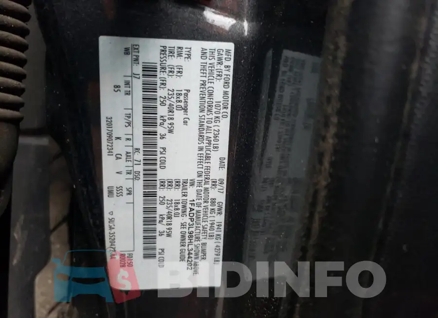 1FADP3L98HL344202 Photo# 12