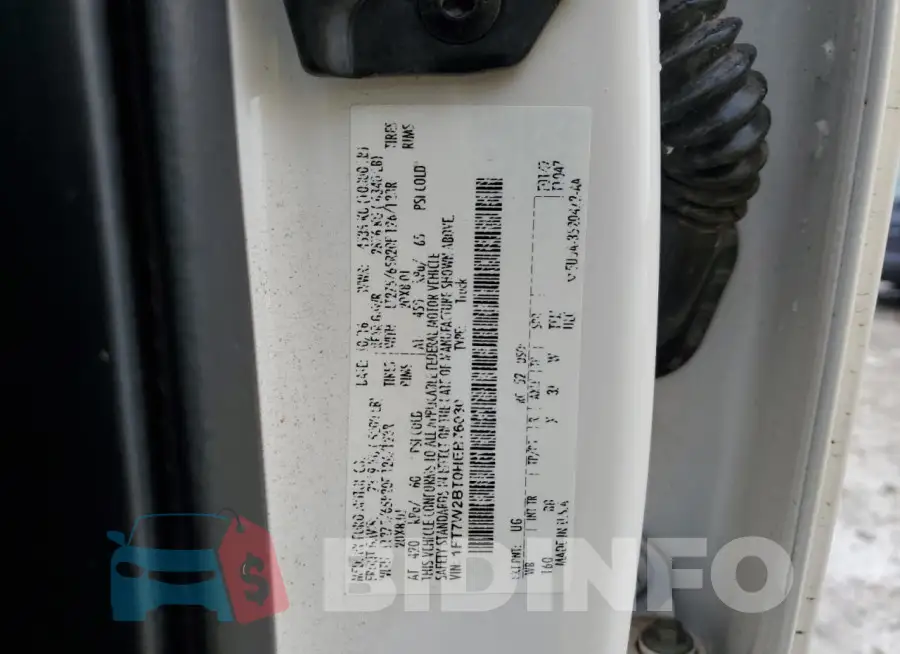 1FT7W2BT0HEB76030 Photo# 12
