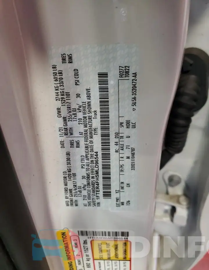1FTER4FH5MLD96544 Photo# 13