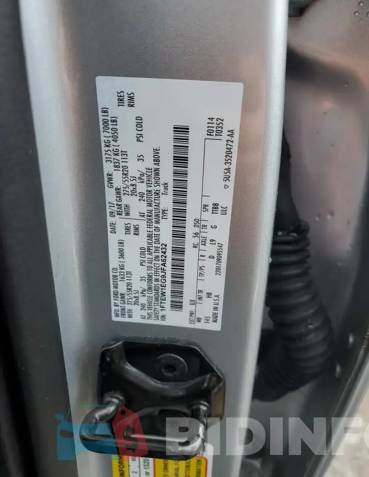 1FTEW1EG9JFA62432 Photo# 12