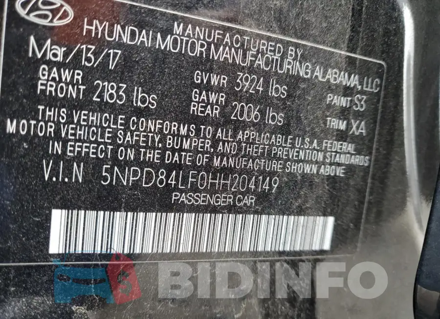 5NPD84LF0HH204149 Photo# 12