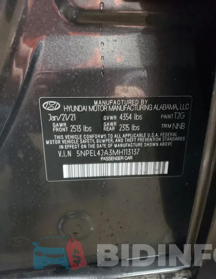 5NPEL4JA3MH113137 Photo# 13