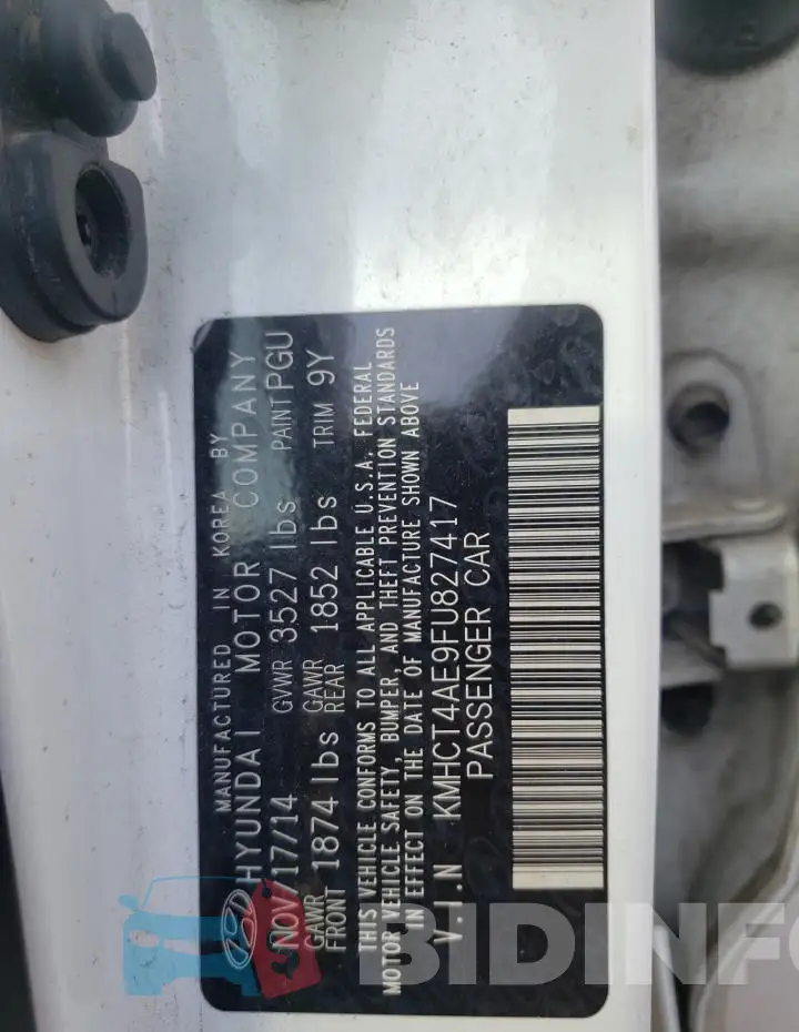 KMHCT4AE9FU827417 Photo# 12