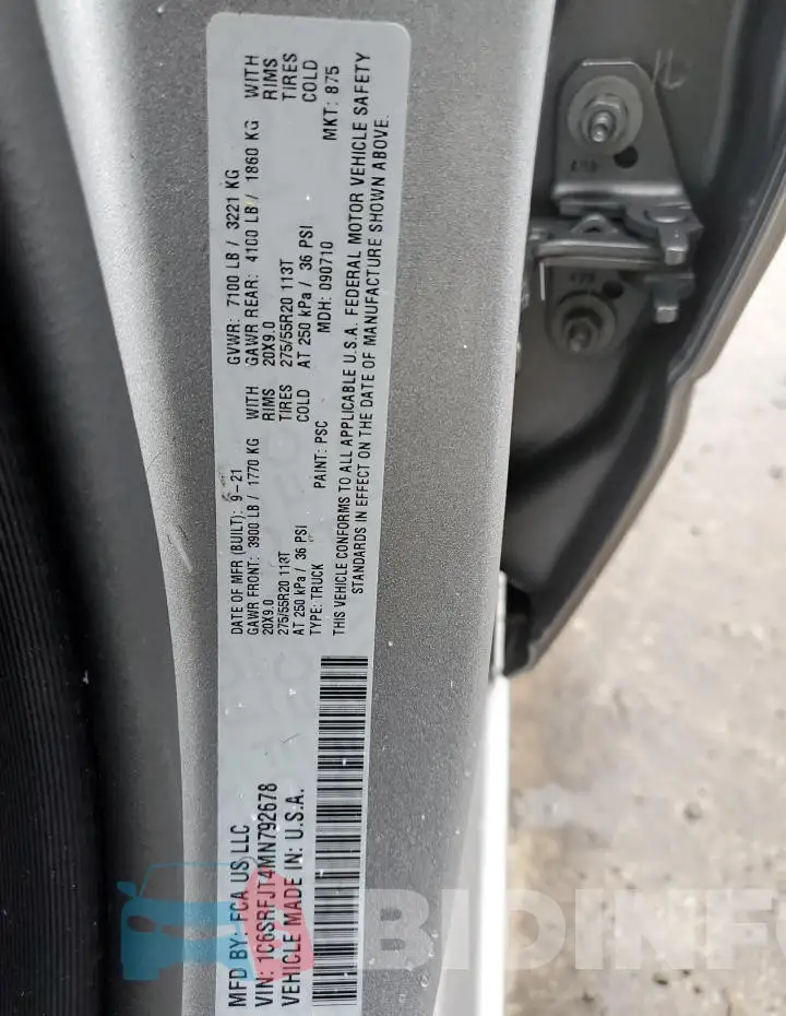 1C6SRFJT4MN792678 Photo# 12