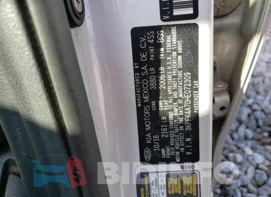 3KPFK4A70HE072309 Photo# 13
