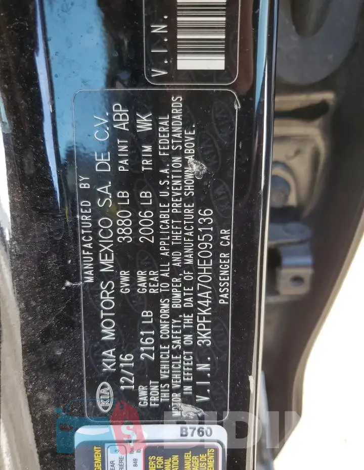 3KPFK4A70HE095136 Photo# 13