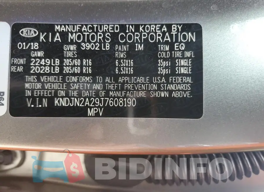 KNDJN2A29J7608190 Photo# 12