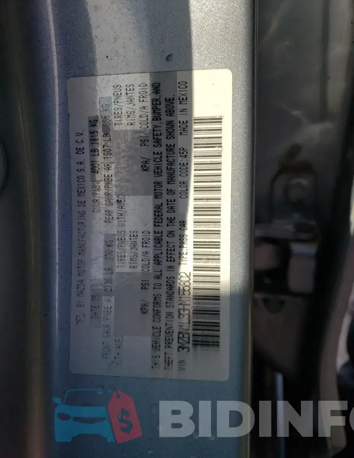 3MZBN1L33HM155802 Photo# 12
