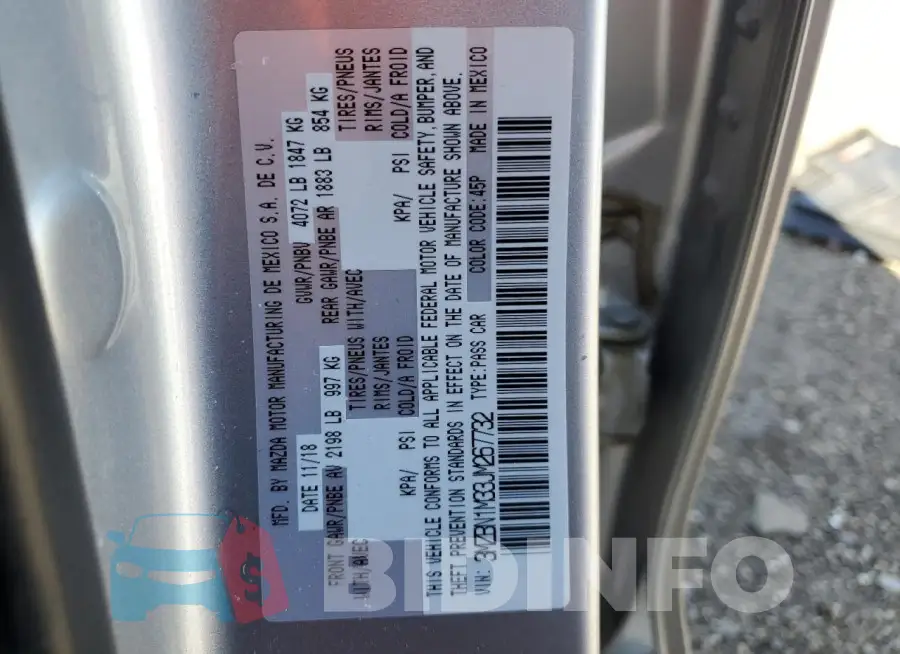 3MZBN1M33JM267732 Photo# 13