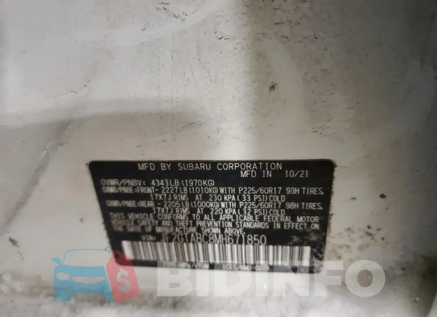 JF2GTABC8MH671850 Photo# 13