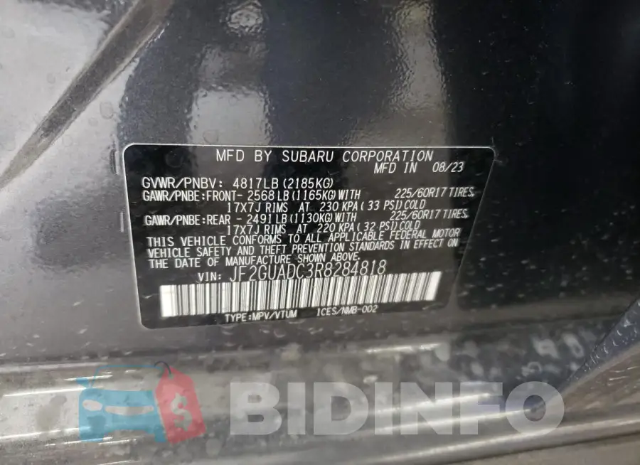 JF2GUADC3R8284818 Photo# 13