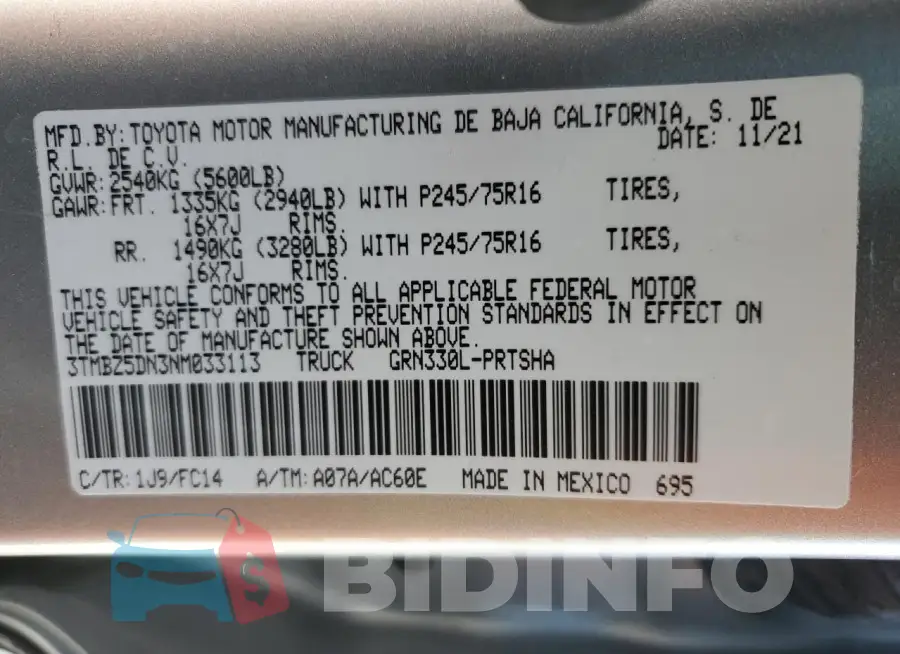 3TMBZ5DN3NM033113 Photo# 14
