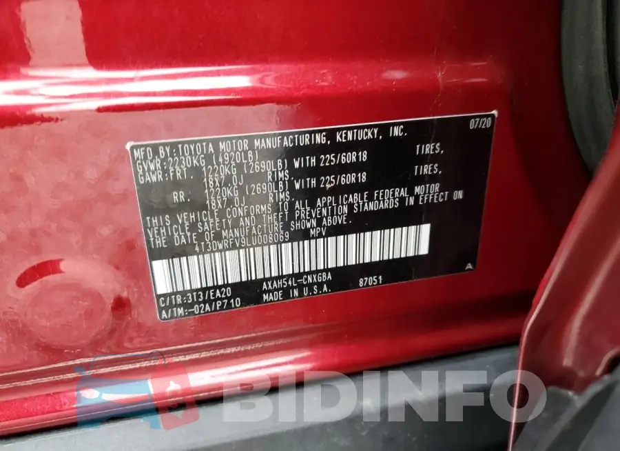 4T3DWRFV9LU008069 Photo# 13