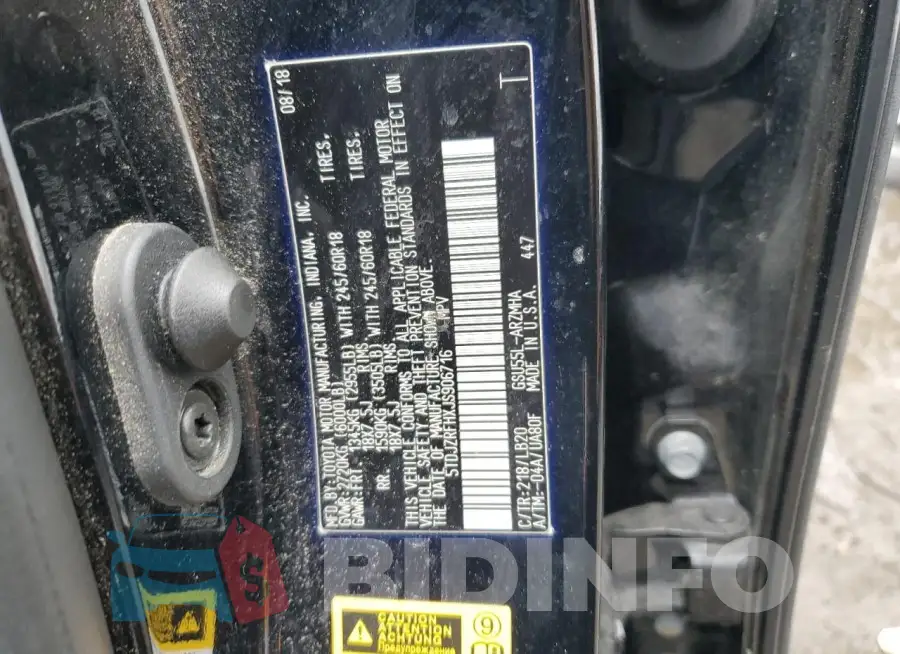 5TDJZRFHXJS906716 Photo# 12