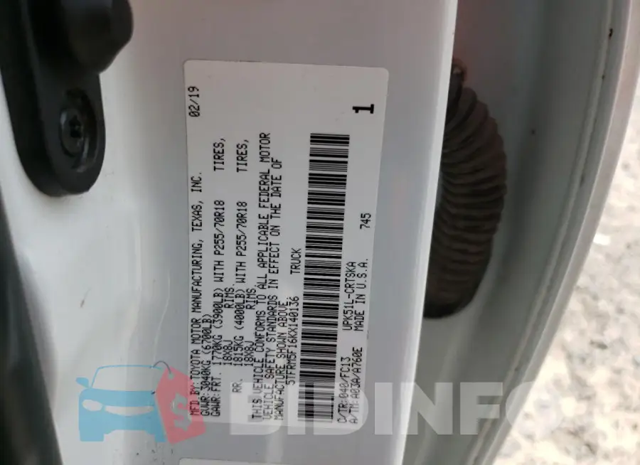 5TFRM5F16KX140136 Photo# 12