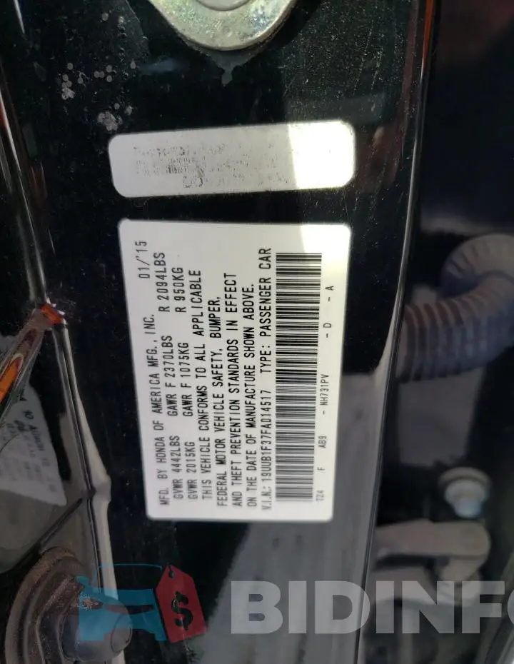 19UUB1F37FA014517 Photo# 12