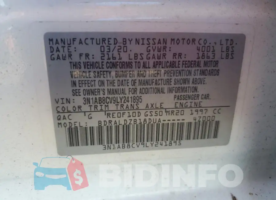 3N1AB8CV9LY241895 Photo# 12