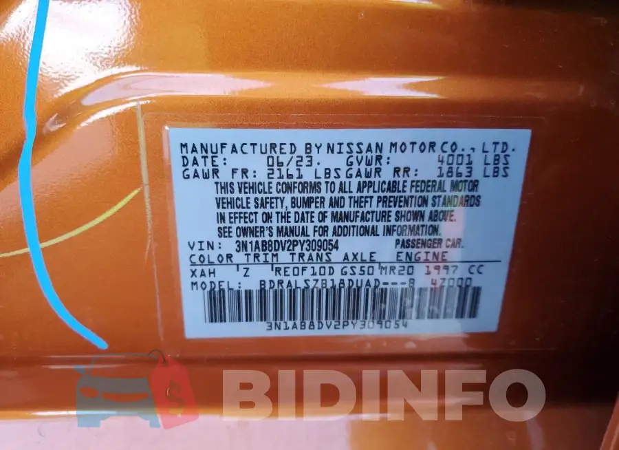 3N1AB8DV2PY309054 Photo# 13