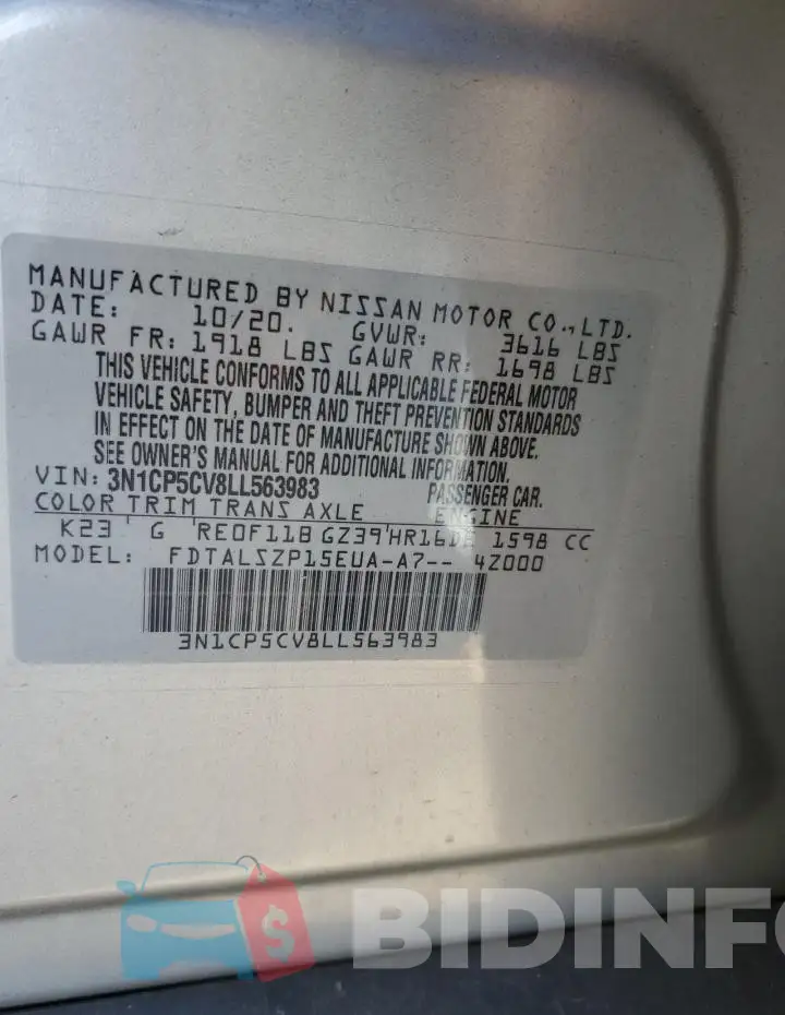 3N1CP5CV8LL563983 Photo# 13