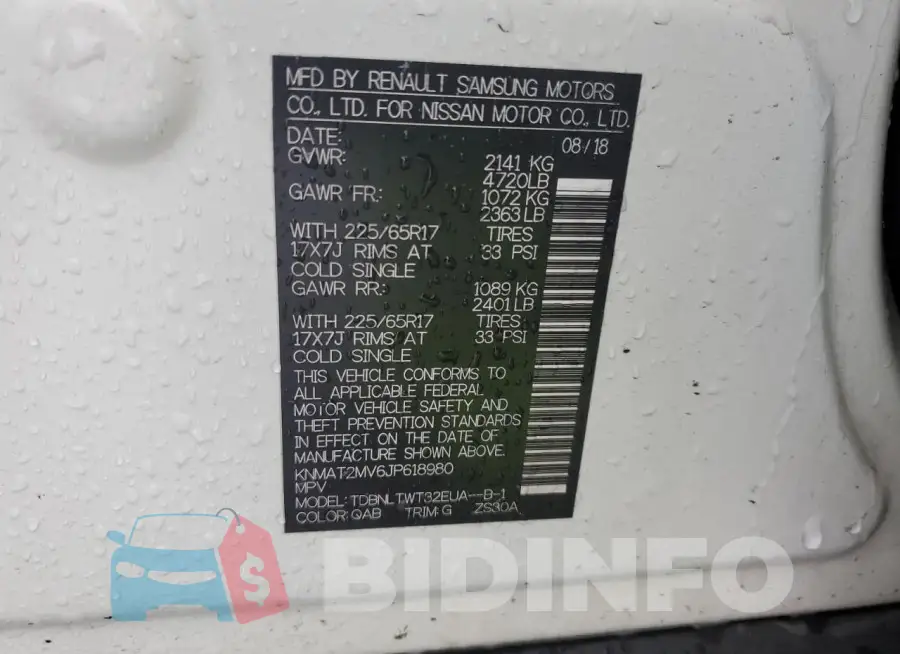 KNMAT2MV6JP618980 Photo# 12
