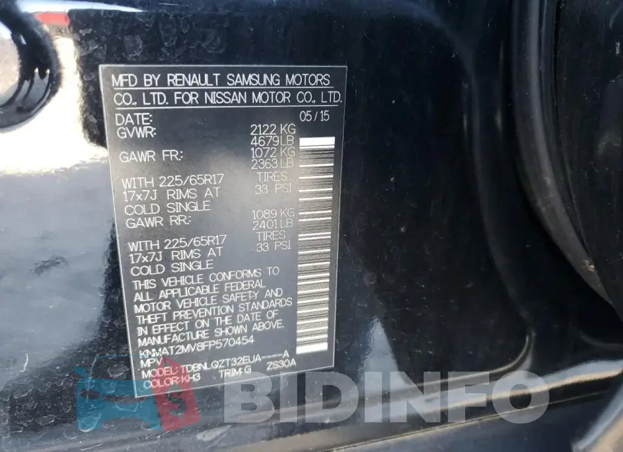 KNMAT2MV8FP570454 Photo# 13