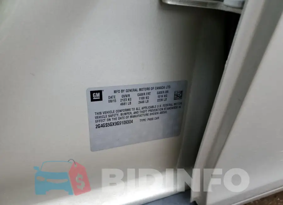 2G4GS5GX9G9109304 Photo# 12