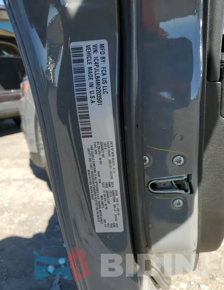 1C4PJLLB4MD203501 Photo# 13