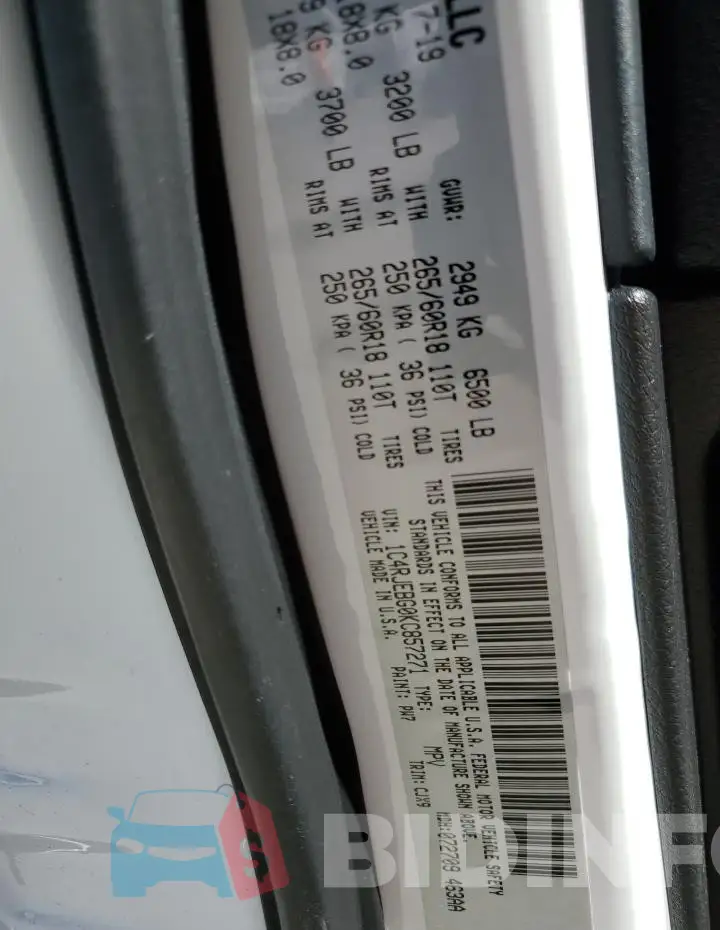 1C4RJEBG0KC857271 Photo# 13