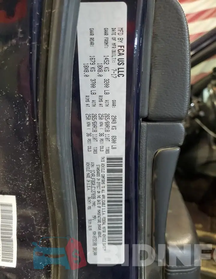 1C4RJFBG0JC127039 Photo# 12