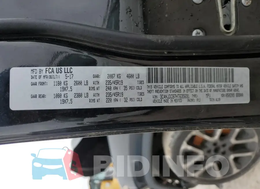 3C4NJDCB7HT635691 Photo# 14