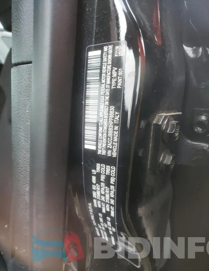 ZACCJBBB3HPF65630 Photo# 12