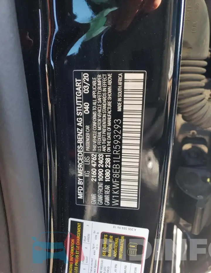 W1KWF8EB1LR593293 Photo# 12