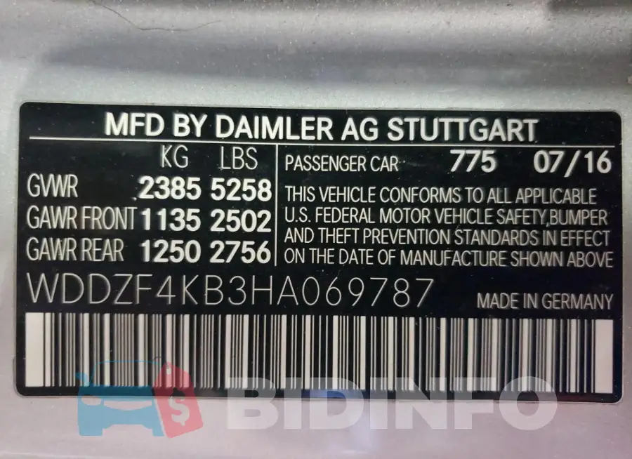 WDDZF4KB3HA069787 Photo# 12