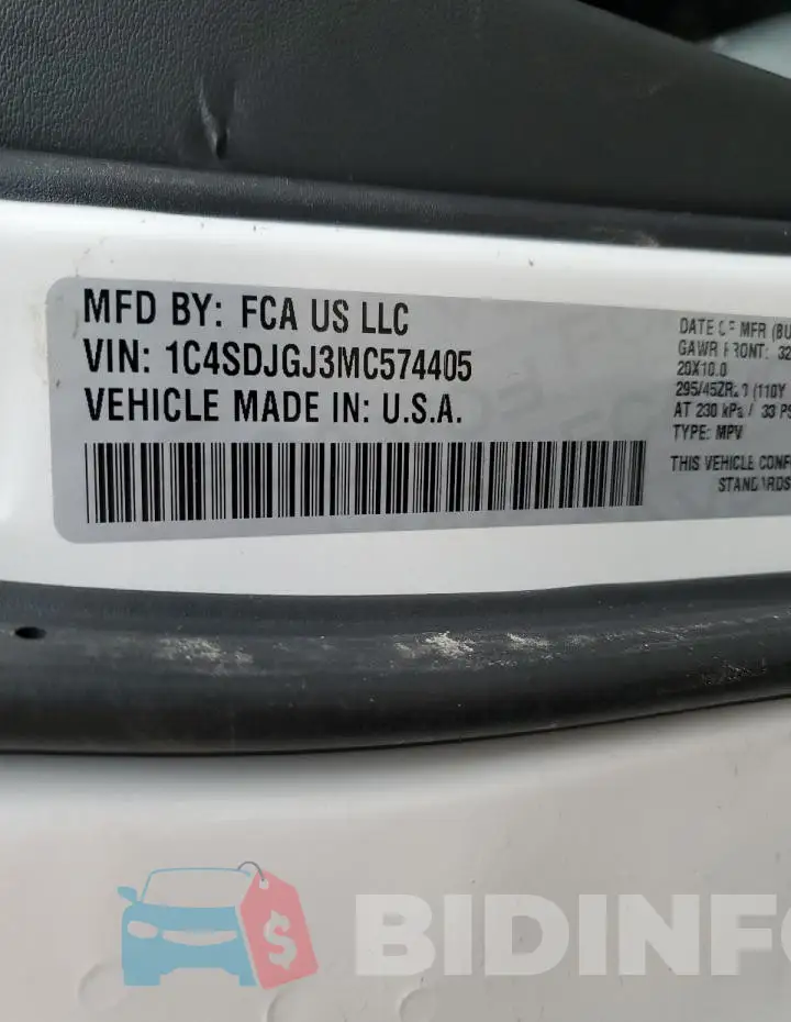 1C4SDJGJ3MC574405 Photo# 14