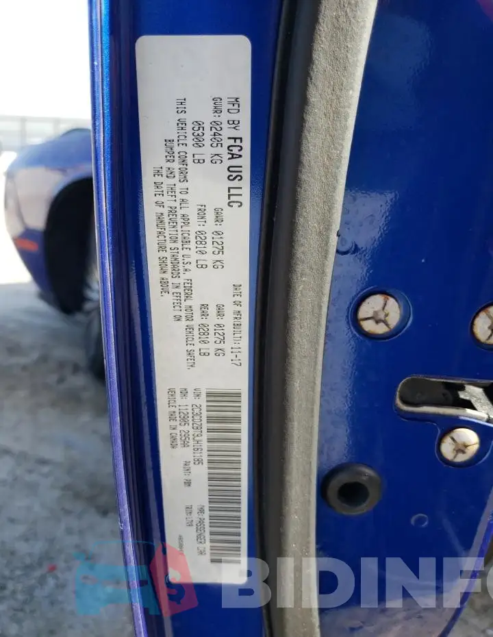 2C3CDZBT9JH161185 Photo# 12