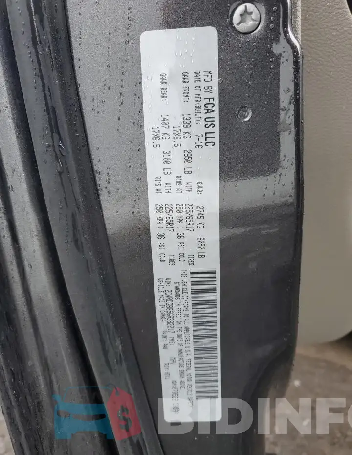 2C4RDGBG5GR382217 Photo# 12