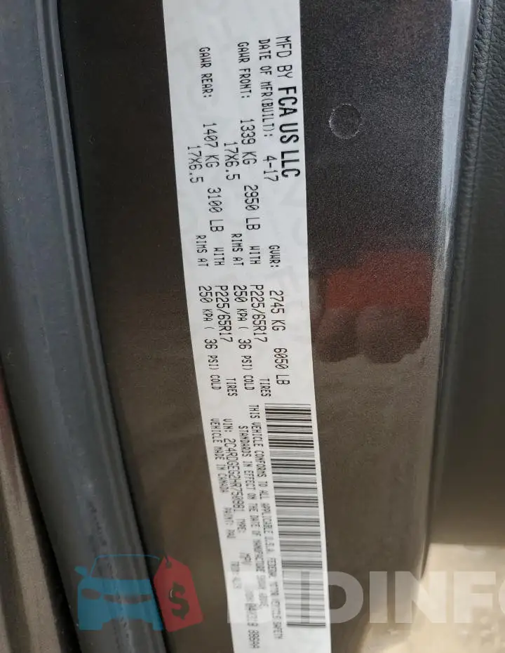 2C4RDGEG2HR750981 Photo# 13
