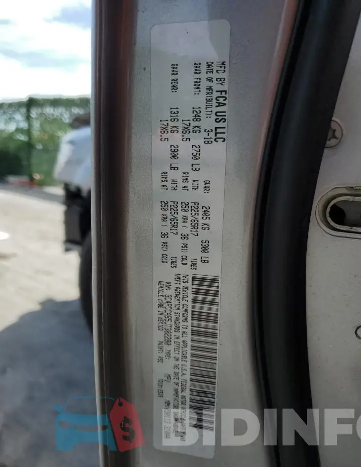 3C4PDCAB5JT302280 Photo# 13