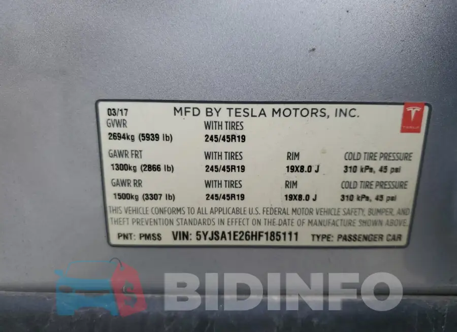 5YJSA1E26HF185111 Photo# 13