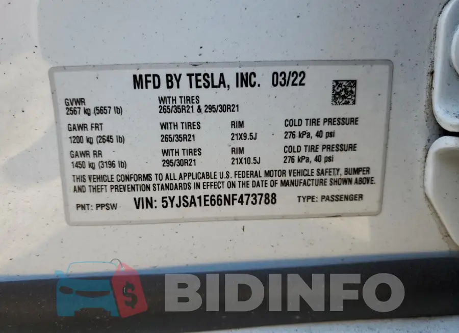 5YJSA1E66NF473788 Photo# 12