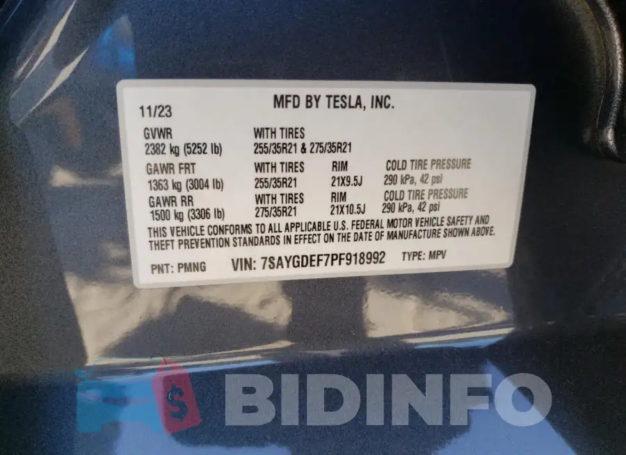 7SAYGDEF7PF918992 Photo# 12