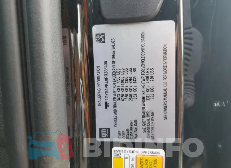 1GYS4PKL0PR288406 Photo# 13