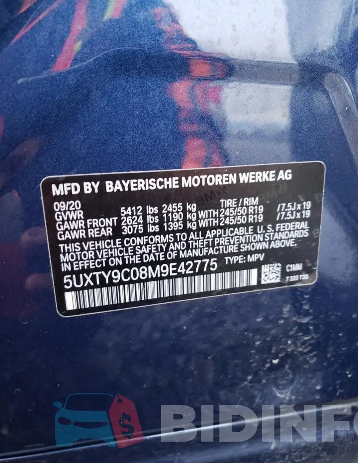 5UXTY9C08M9E42775 Photo# 13