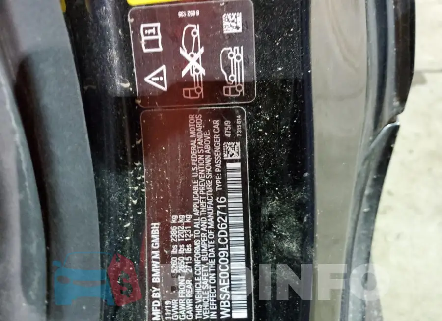 WBSAE0C09LCD62716 Photo# 12