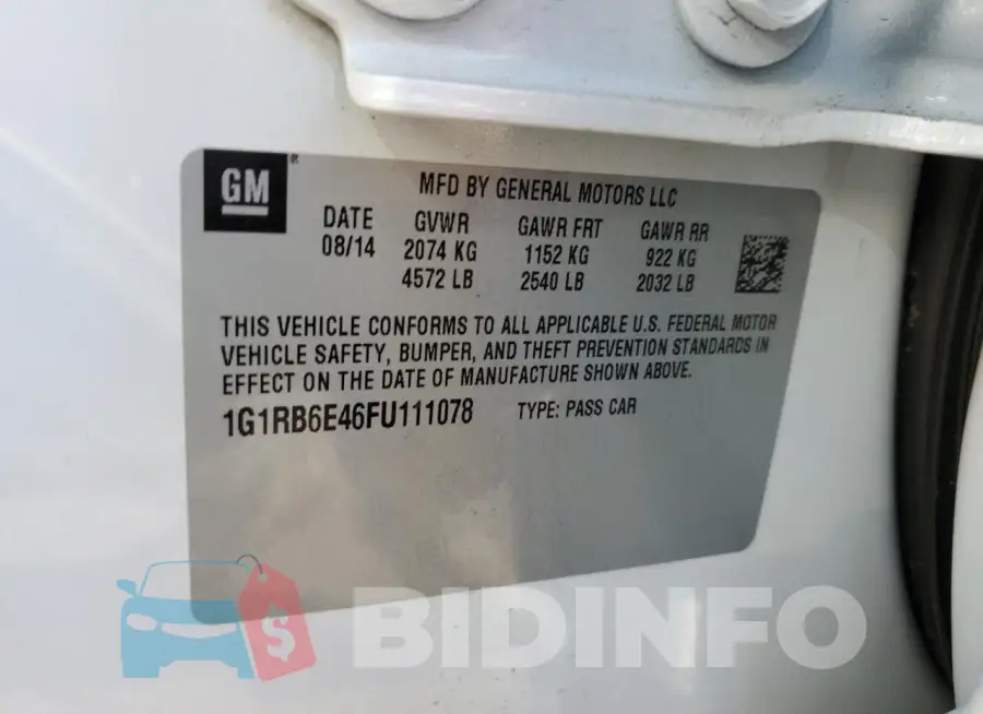1G1RB6E46FU111078 Photo# 12