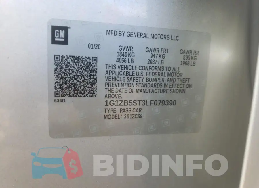 1G1ZB5ST3LF079390 Photo# 12
